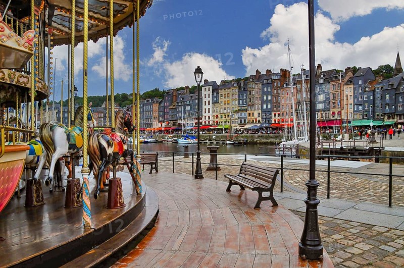 The Vieux Port (old harbour) of Honfleur in the department of Calvados, Normandy, France, Europe
