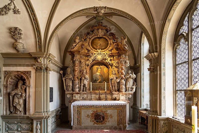 Interior of Paderborn Cathedral Paderborn, North Rhine-Westphalia, Germany, Europe