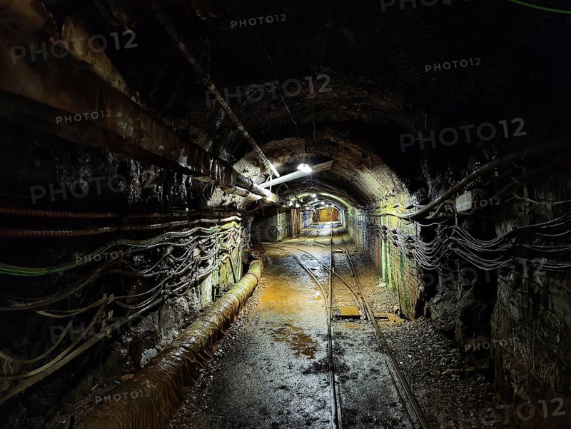 Underground, tunnels in the visitor mine, Rammelsberg ore mine, UNESCO World Heritage Site, Goslar, Lower Saxony, Germany, Europe