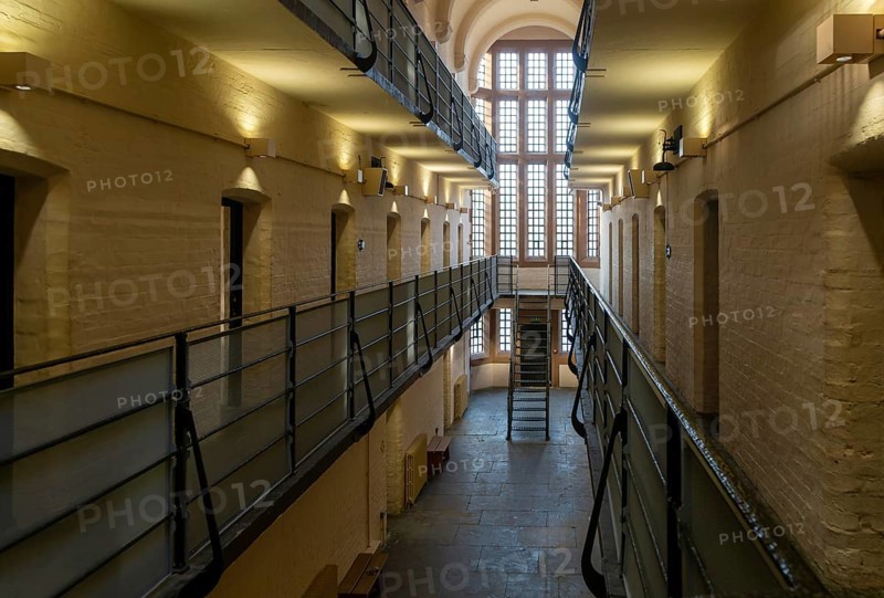 Interior of Victorian jail museum, Lincoln Castle, city of Lincoln, Lincolnshire, England, UK