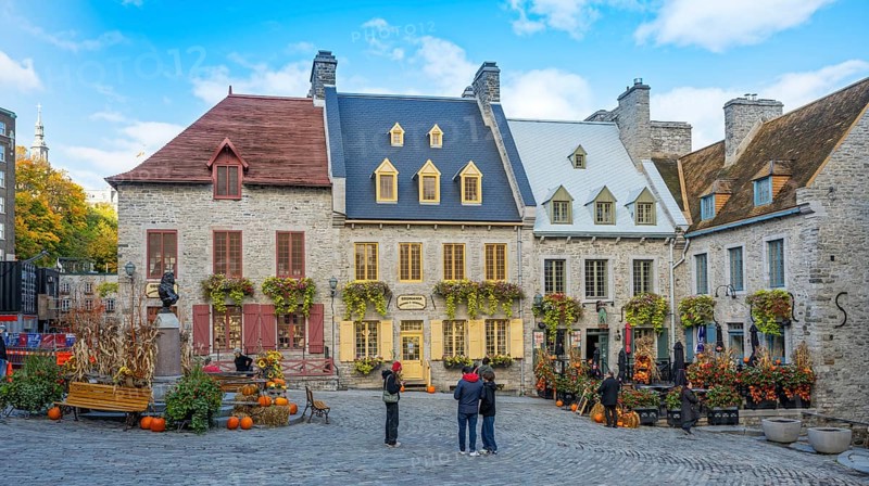 Autumn Place Royale Old Town Quebéc Canada