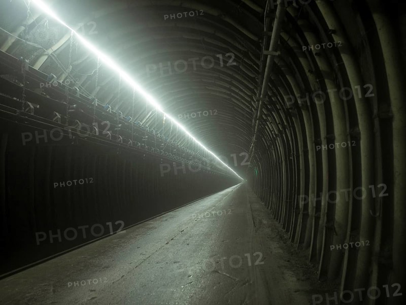Tunnel section in construction lot H41 in the Sill Gorge, Brenner Base Tunnel, Tyrol, Austria, Europe