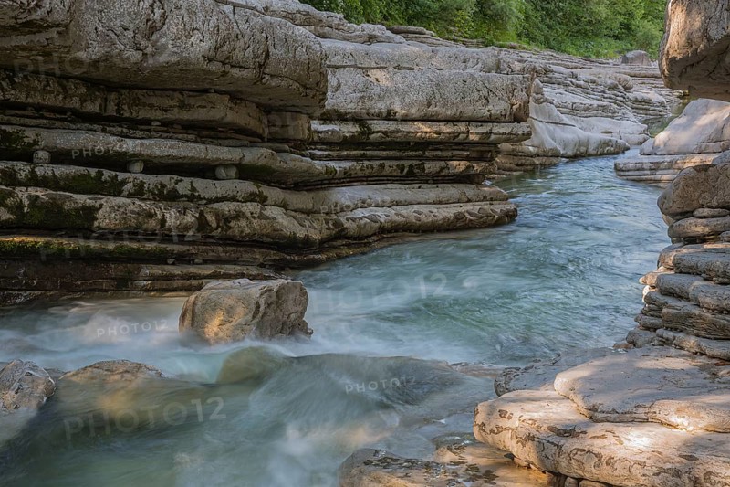 Rocks and clear water, Taugl creek, Bad Vigaun, Austria, Europe