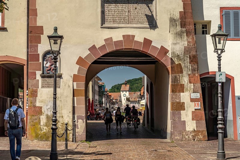 The Upper Tor or Schaffhauser Tor, landmark of the town of Waldshut-Tiengen, Baden-Württemberg, Germany, Europe