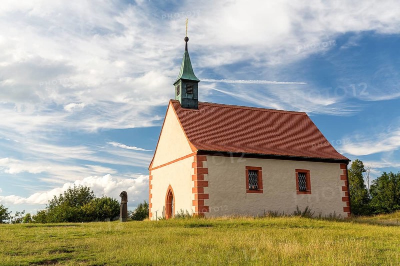 St Walburgis Chapel on the Walberla, Ehrenbürg, Franconian Alb, Bavaria, Germany, Europe