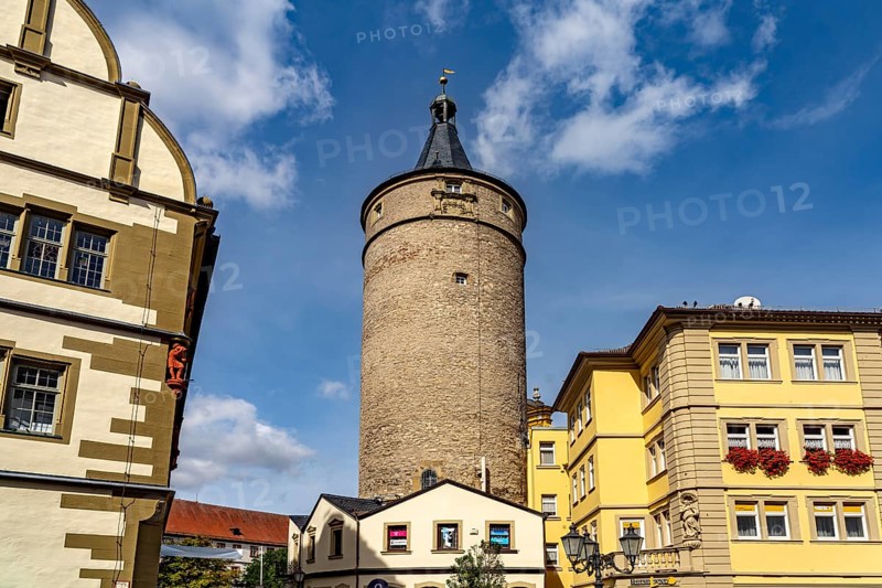 The market tower in Kitzingen, Lower Franconia, Bavaria, Germany, Europe
