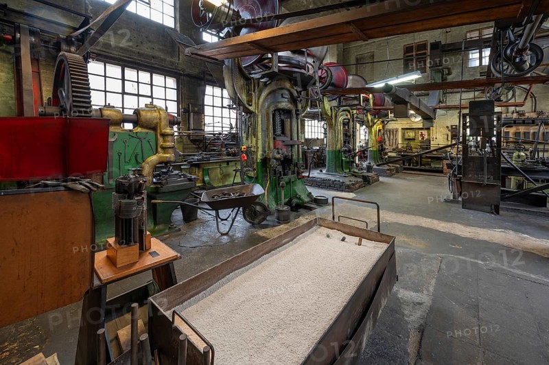 Drop forge, formerly Dietz & Pfriem valve factory, today Industrial Museum Lauf, Sicharchard Str., Lauf an der Pegnitz, Middle Franconia, Bavaria, Germany, Europe