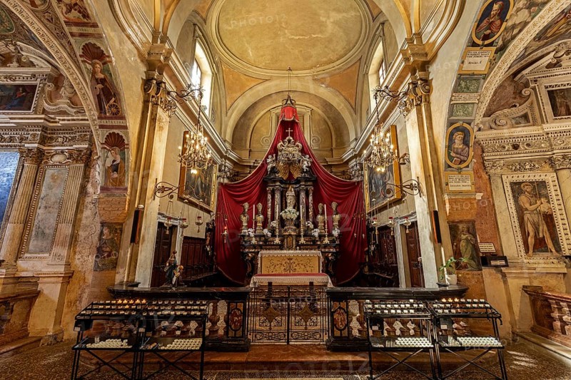 Church, Parish Church of Santa Maria del Sasso, interior view, Morcote, Lake Lugano, Lago di Lugano, Canton Ticino, Switzerland, Europe