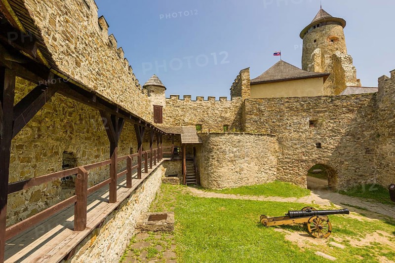 Lubovna Castle, built at the end of the 13th century. Station 6 and 7, Western Renaissance bastion and casemates