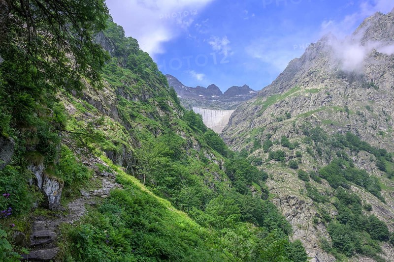 Lago del Chiotas dam, Entracque, province of Cuneo, Italy, Europe