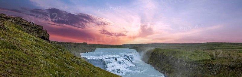 Reykjavik, tour to scenic Gullfoss Falls, a part of Iceland Golden Circle travel destination