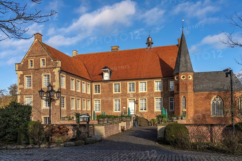 Burg Hülshoff, Havixbeck, Münsterland, North Rhine-Westphalia, Germany, Europe