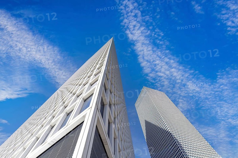 Israel, Tel Aviv financial business district skyline with and high tech offices, Asia