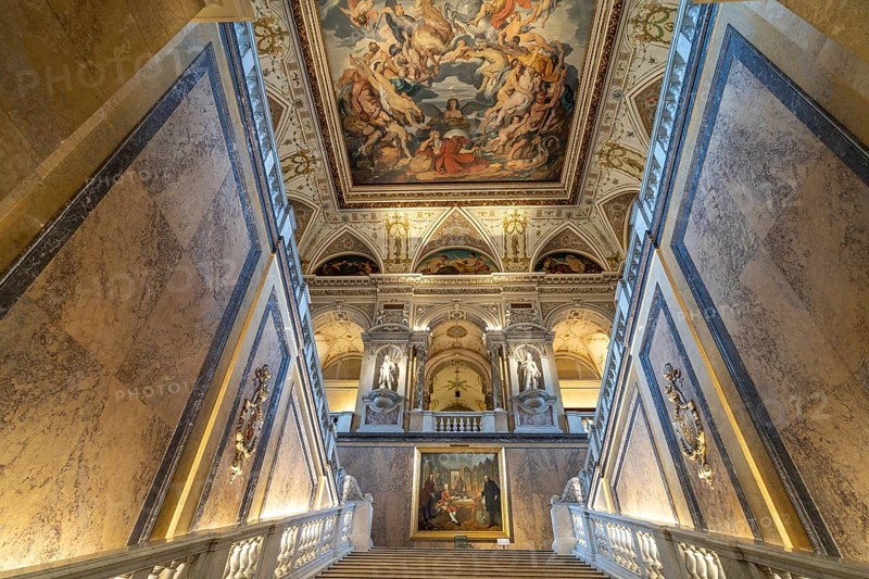 Staircase, Natural History Museum Vienna, Austria, Europe