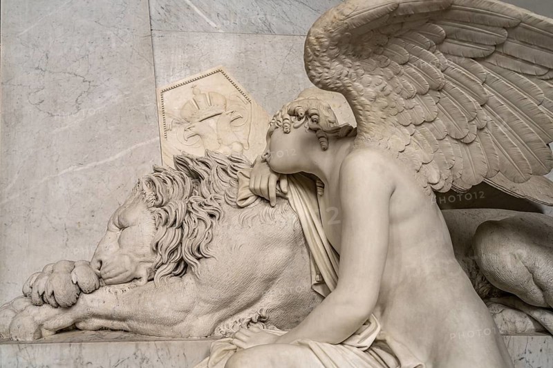 Funerary monument to Archduchess Marie Christine in the interior of the Augustinian Church in Vienna, Austria, Europe