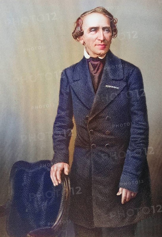 M. Giacomo Meyerbeer, 1791-1864, German composer. Painted by DJPound after a photograph by Mayall. From the book The Drawing-Room of Eminent Personages, Volume 1. Published in London 1860, Historic, digitally restored reproduction from a 19th century original, Record date not stated