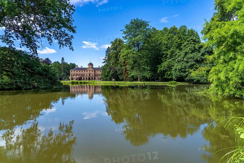 Park and Favorite Palace in Rastatt, Baden-Württemberg, Germany, Europe