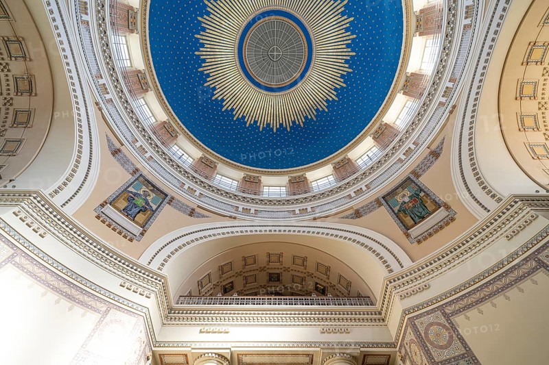 Dome of the Karl Borromäus Church at the Vienna Central Cemetery, Vienna, Austria, Europe