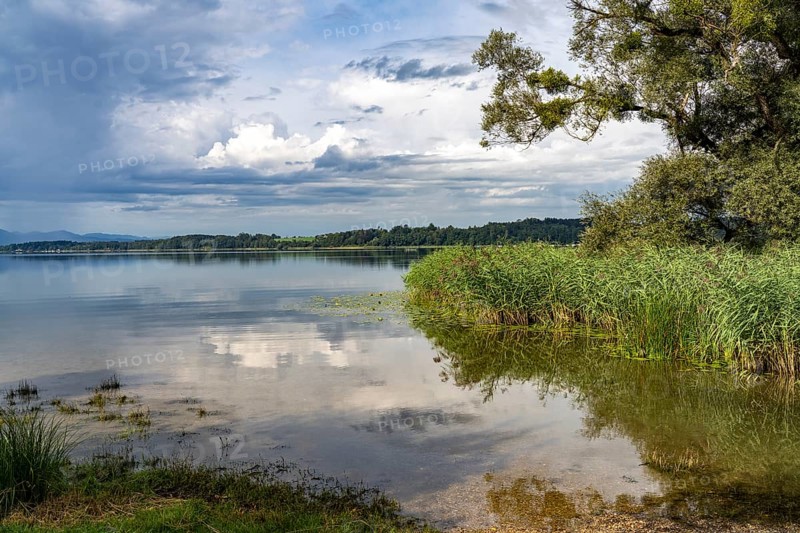 Lake Simssee near Bad Endorf, Bavaria, Germany, Europe
