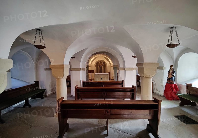 Crypt, Collegiate Church of St Boniface in Freckenhorst, Warendorf, Münsterland, North Rhine-Westphalia, Germany, Europe