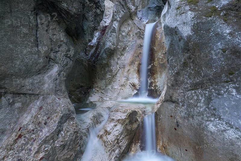 Heckenbach waterfall, The dripping eye of nature, Kochel am See, Bavaria, Germany, Europe