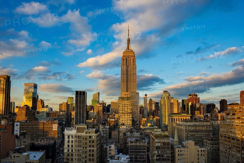 Empire State Building, sunset, Midtown Manhattan, Manhattan, New York City, New York, USA, North America