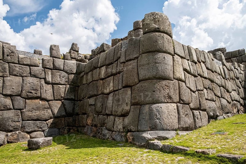 Megalithic walls of Sacsayhuaman, Sacsayhuaman, Cusco, Peru, South America