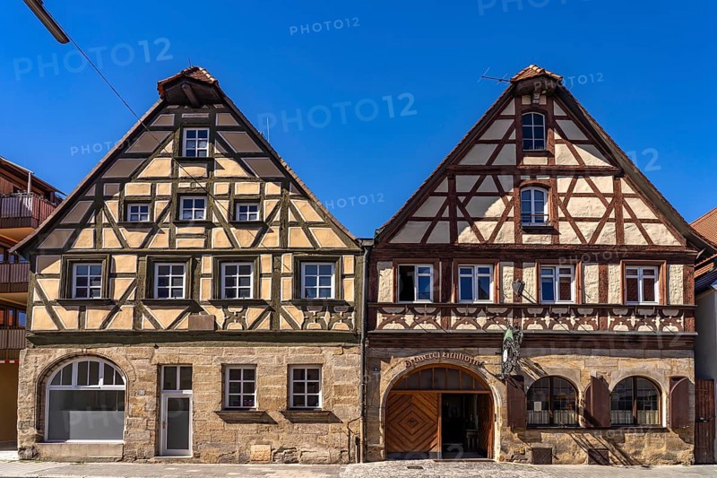 Half-timbered houses in Forchheim, Upper Franconia, Bavaria, Germany, Europe