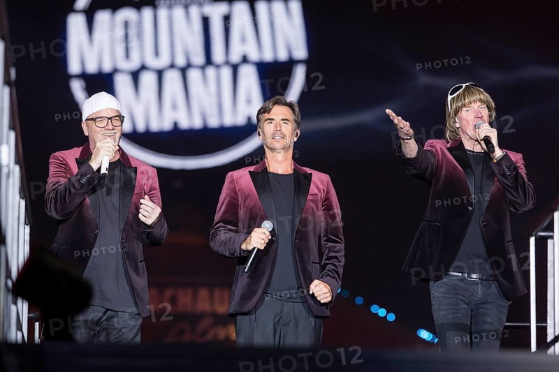 DJ Ötzi, Florian Silbereisen and Mickie Krause live at Mountain Mania - après-ski like never before! in the Berlin Uber Arena on 15 March 2025