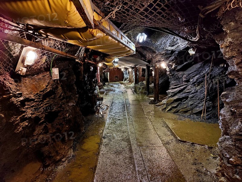 Underground, tunnels in the visitor mine, Rammelsberg ore mine, UNESCO World Heritage Site, Goslar, Lower Saxony, Germany, Europe