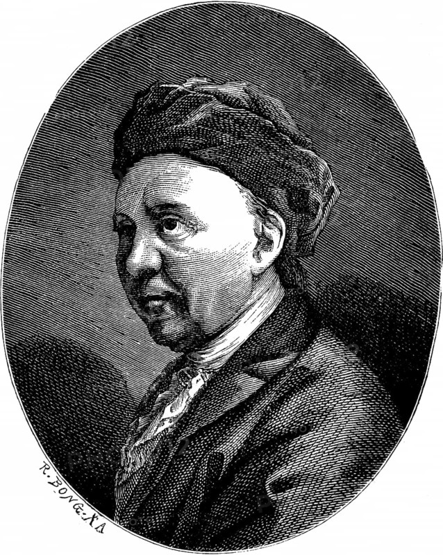 Johann Adam Hiller (1728, 1804) portrait, composer, organist and bandmaster, cantor at St Thomas's School in Leipzig, history of German music, historical illustration 1892
