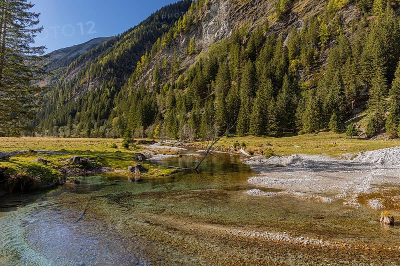 View along the Seebach valley, Mallnitz, Carinthia, Austria, Europe
