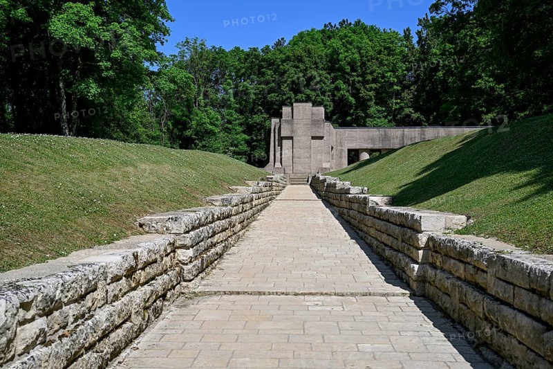 Tranchée des Baïonnettes memorial to the fallen in the First World War, near Verdun, Grand Est region, France, Europe