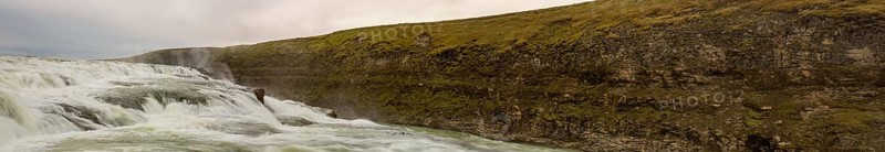 Gullfoss waterfall. A waterfall located in the canyon of the Hvítá river in southwest Iceland