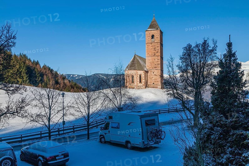 St. Kathrein church between Meran and Hafling, South Tyrol, Italy, Europe
