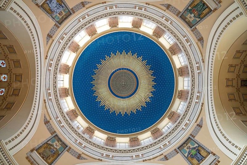 Dome of the Karl Borromäus Church at the Vienna Central Cemetery, Vienna, Austria, Europe