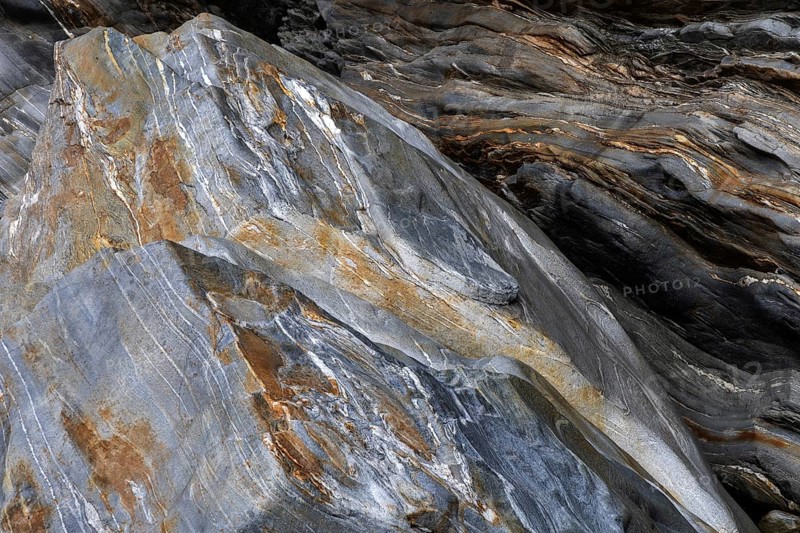 Rocks, granite rock structures in the Maggia River near Ponte Brolla, in the Maggia Valley, Valle Maggia, Canton Ticino, Switzerland, Europe