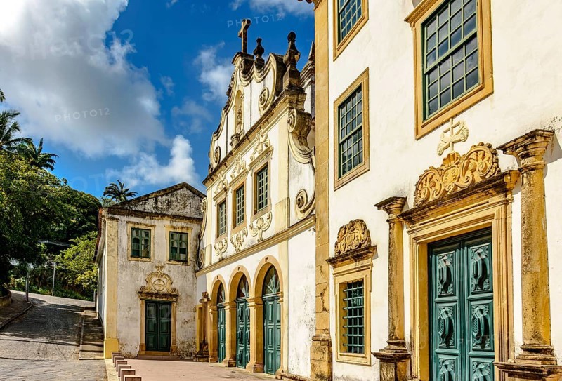 Historic baroque style church in the city of Olinda in Penambuco, Brazil, Olinda, Pernambuco, Brazil, South America