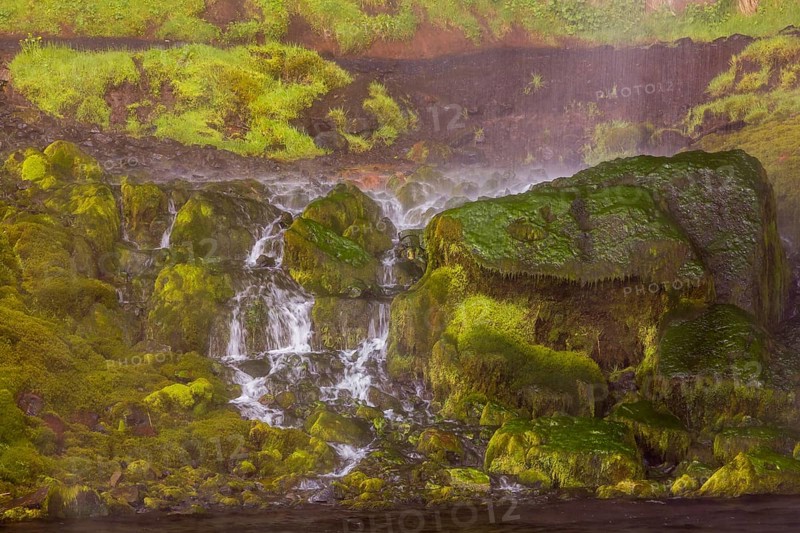 Waterfall Seljalandsfoss, 60 m high, located in southern iceland