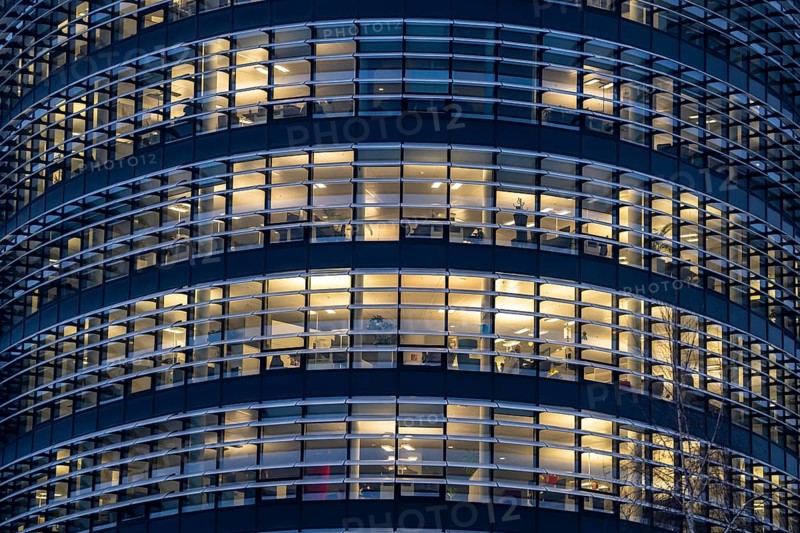 The headquarters of Vodafone, in Düsseldorf-Heerdt, Vodafone-Campus, office tower, North Rhine-Westphalia, Germany, Europe