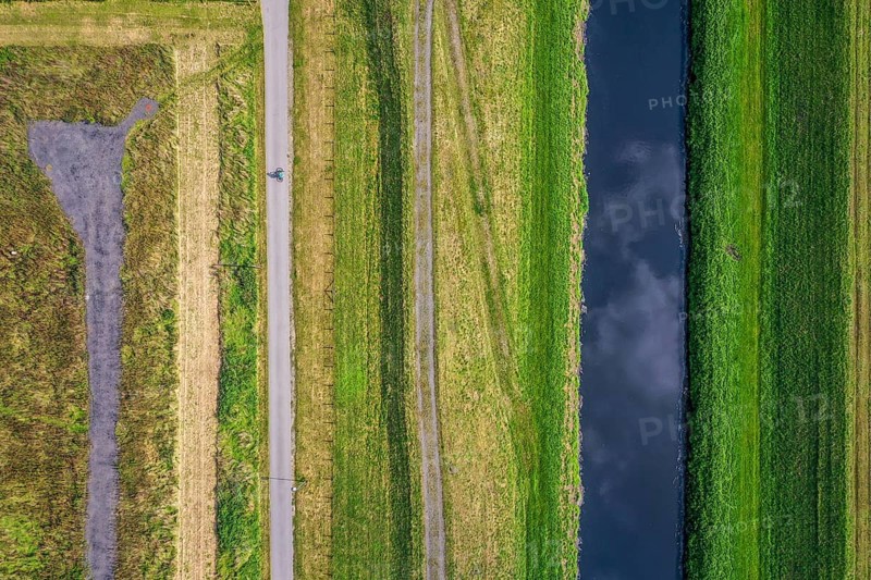 Bottrop, North Rhine-Westphalia, Germany - The Emscher has been completely free of wastewater since January 2022 following the construction of a parallel sewer. The river was previously an open, above-ground wastewater sewer, combined sewer with surface water and wastewater