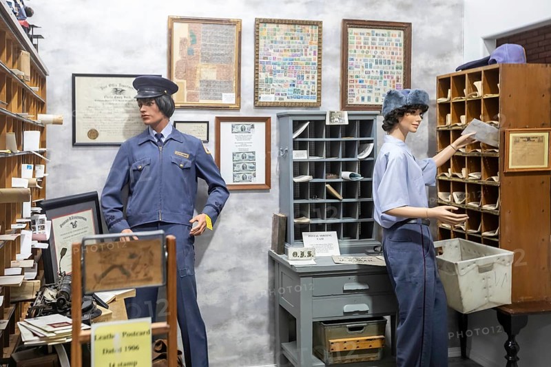 Holdrege, Nebraska - A post office at the Nebraska Prairie Museum.