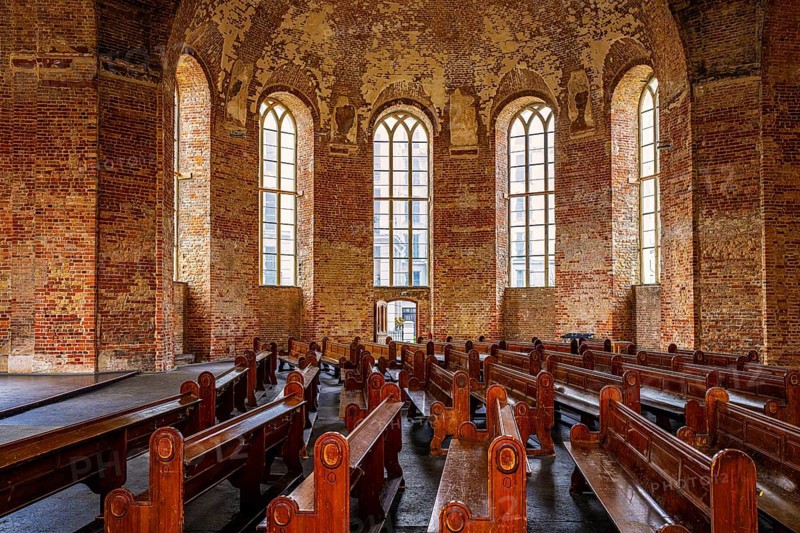 Interior view of the Parochial Church in the monastery quarter, Berlin, Germany, Europe