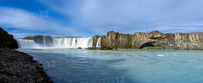 Godafoss Waterfalls, a part of Iceland Golden Circle travel destination