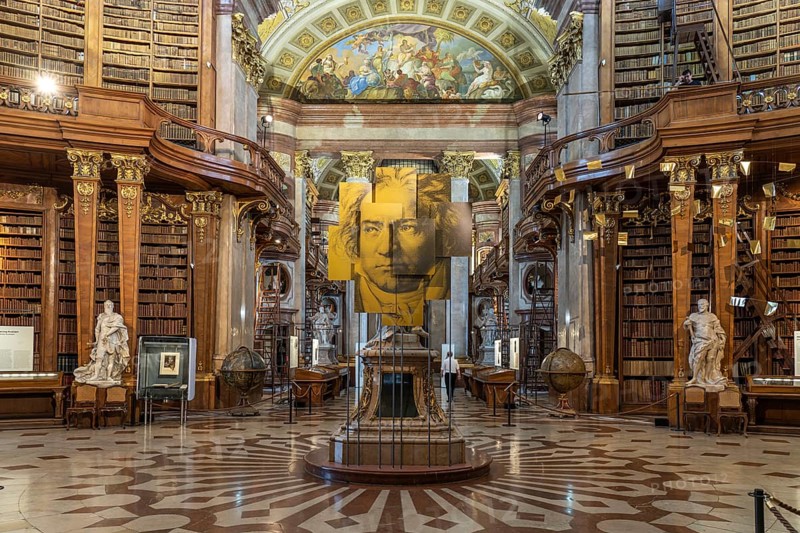 State Hall of the Austrian National Library in Vienna, Austria, Europe