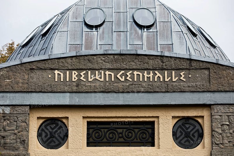 Nibelungenhalle, domed building based on an idea by Hermann Hendrich, Königswinter, North Rhine-Westphalia, Germany, Europe