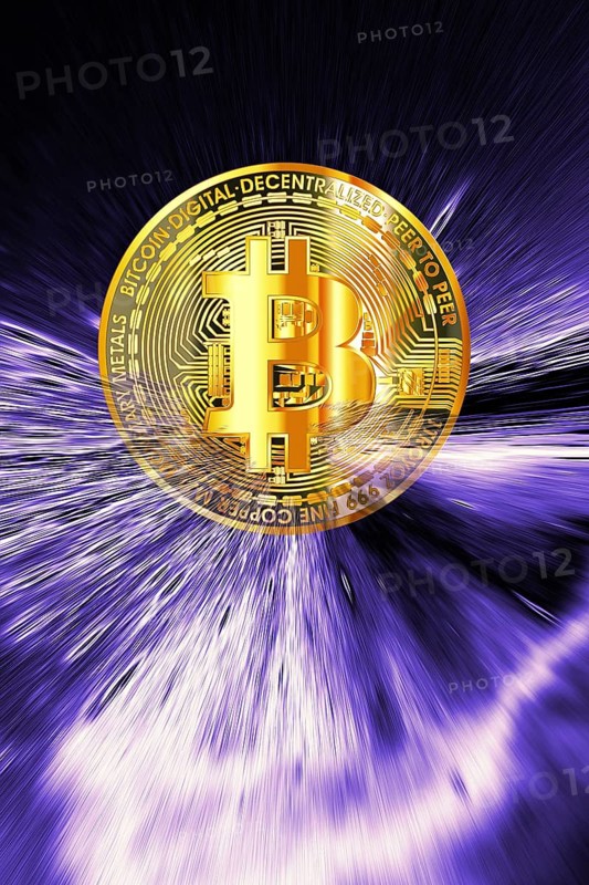 Symbolic image, Bitcoin as a vision of the future, stock market prices, insecure digital currency, resources, energy, industry, economy critical, stock market hype, stock market crash, payment, insolvency, wrong decisions, maximum profit, profit slump, share prices, Germany as a business location, global economy, globalisation, environmental protection, mafia, Trump government, Bitcoin rally, cryptocurrency, electronic wallet, crypto reserve, price development, stock market trading