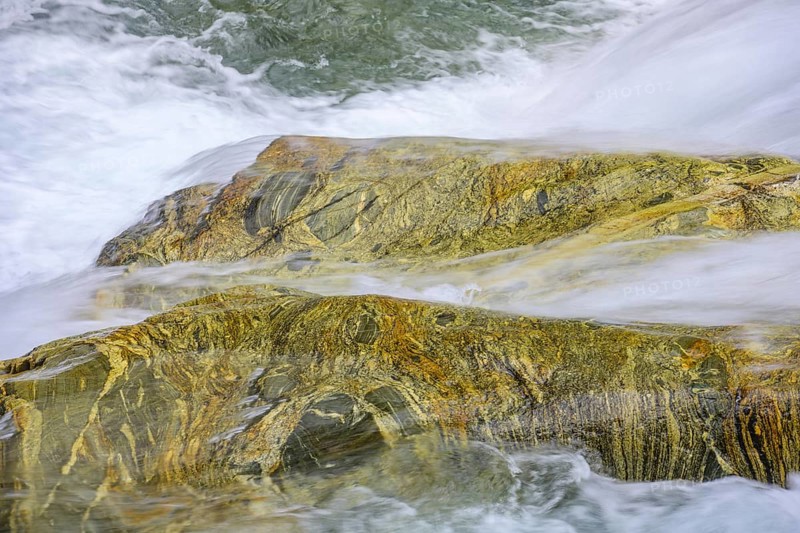 Beautiful stone structures at the Gesso della Barra torrent, Entracque, province of Cuneo, Italy, Europe