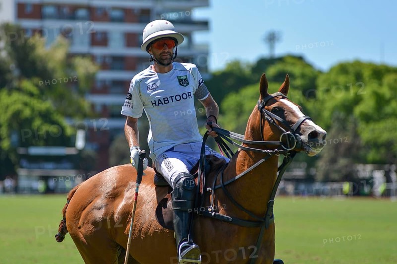 Pablo Pieres, called Polito, from the La Hache Polo Team, at the 131st Argentine Open Polo Championship (Spanish Campeonato Argentino Abierto de Polo), the most important international polo tournament, on 23 November 2024, Palermo, Buenos Aires, Argentina, South America