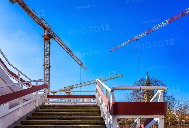 Construction site Neue Nationalgalerie, Museum of the 20th century, Potsdamer Straße, Berlin, Germany, Europe